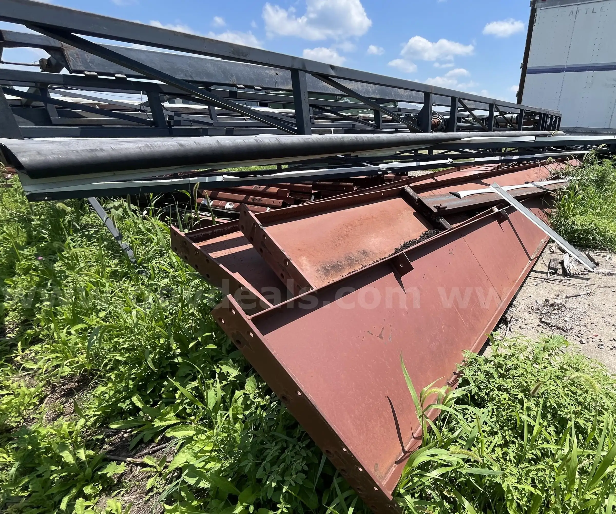 Lot of Scrap Metal Hangar Components