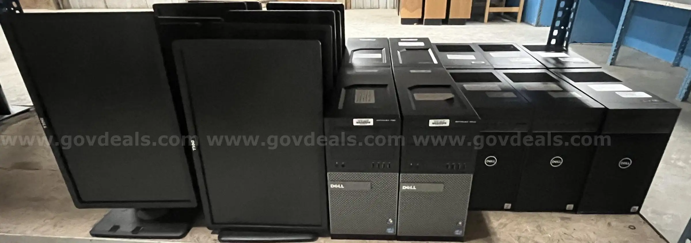 Lot of 10 Dell Computers and 10 Dell Monitors