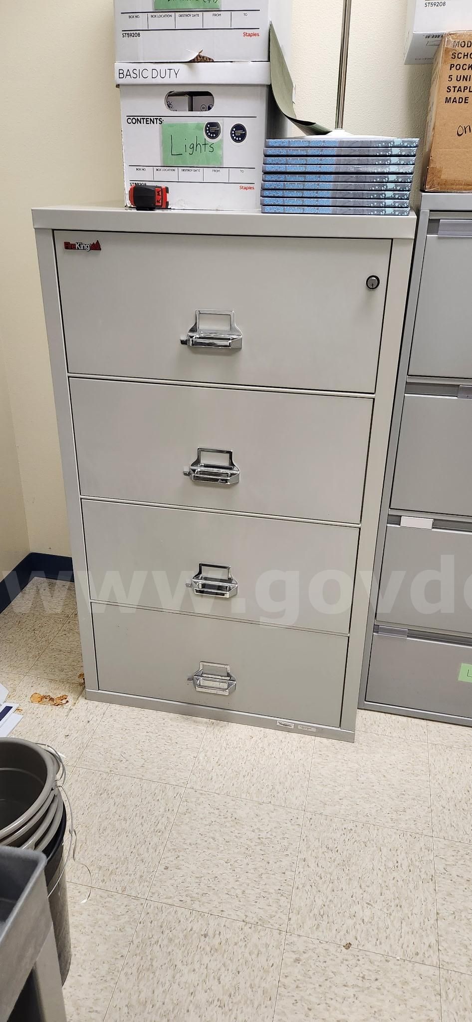 FireKing 4 Drawer File Cabinet