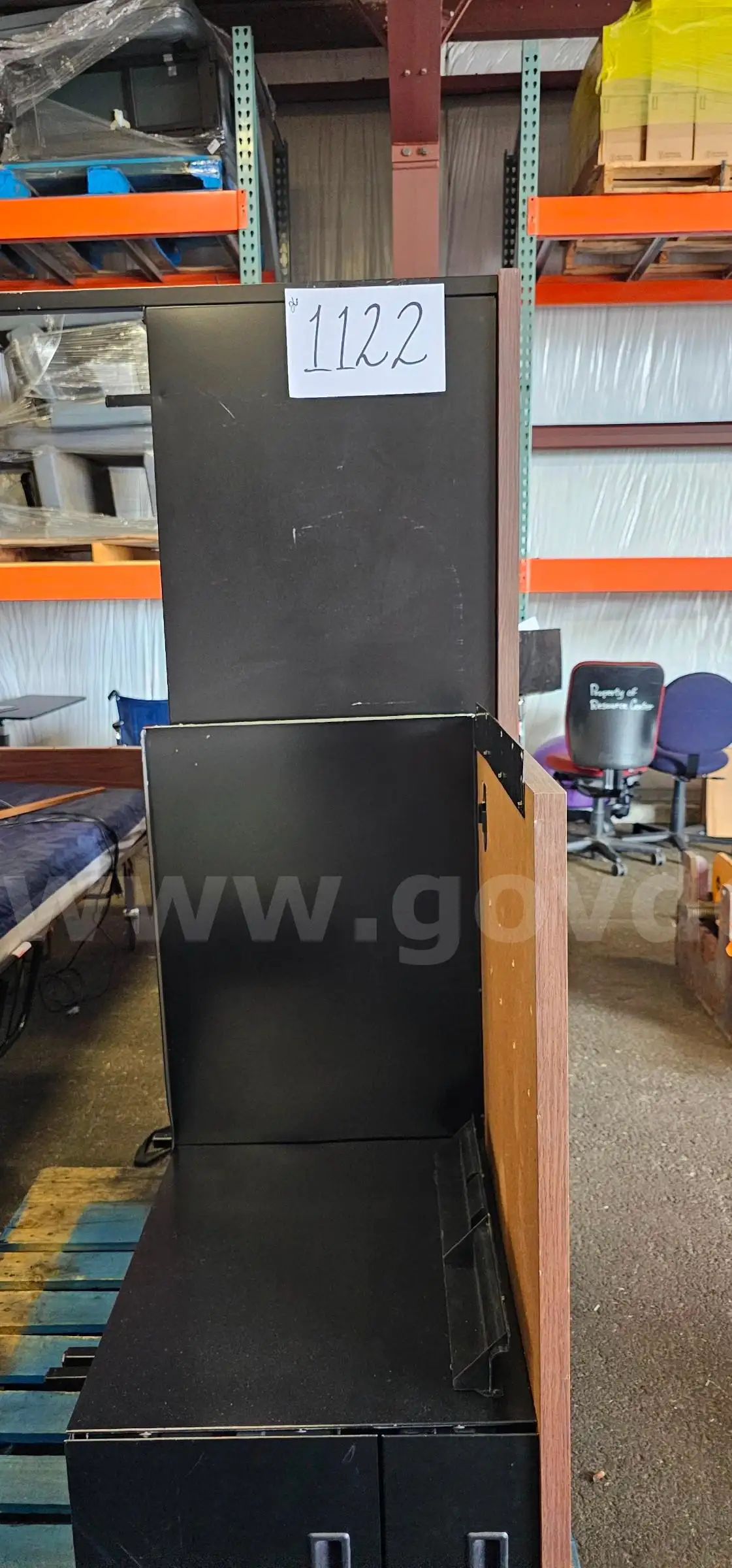 Metal Desk with Connecting Return