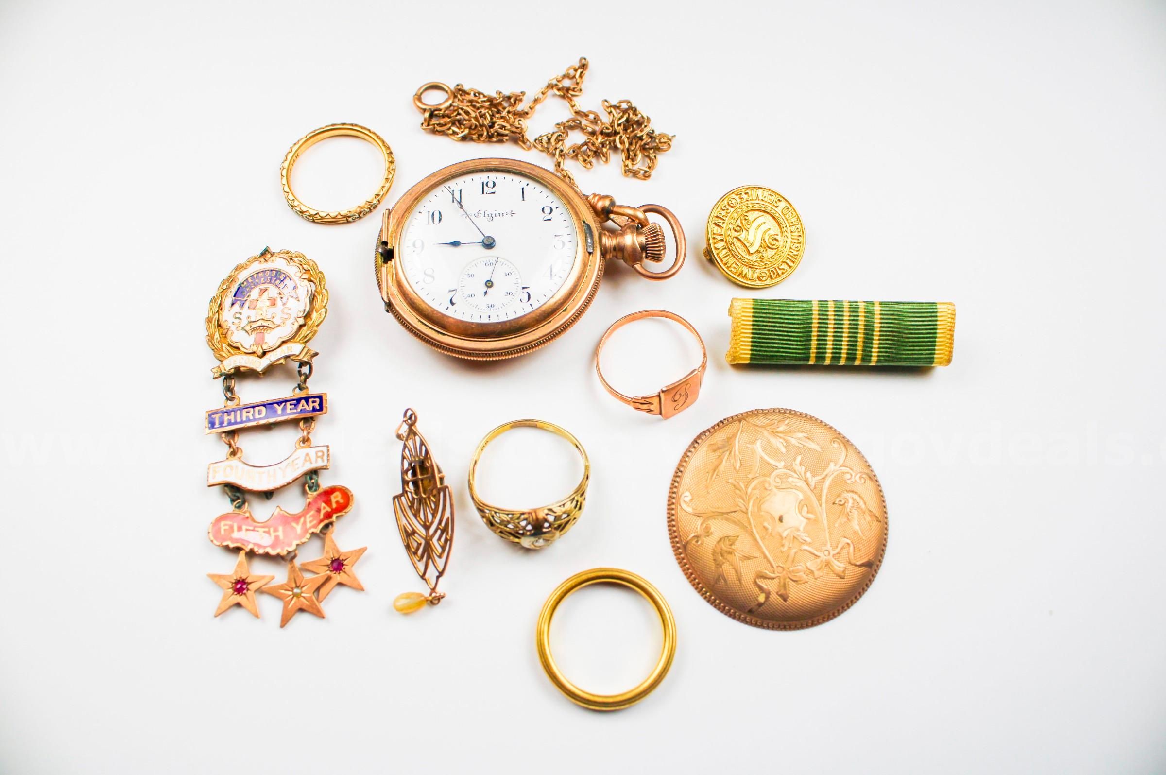 Gold & Costume Jewelry Lot