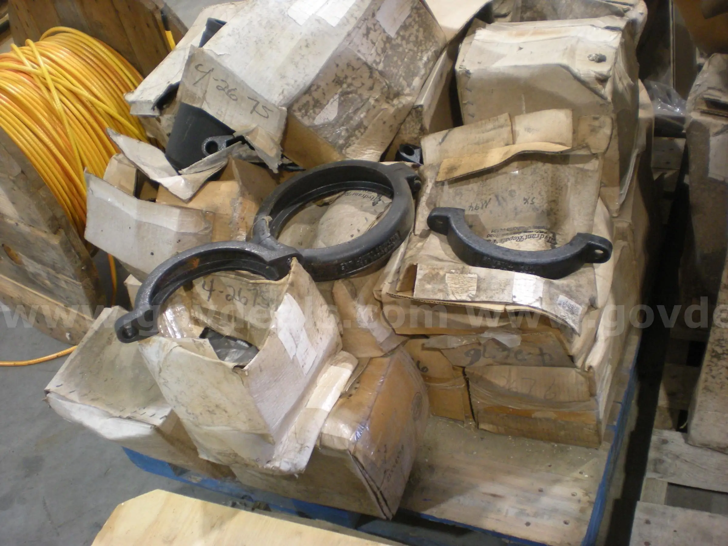 Pallet of Cast Iron Water Pipe Parts #2