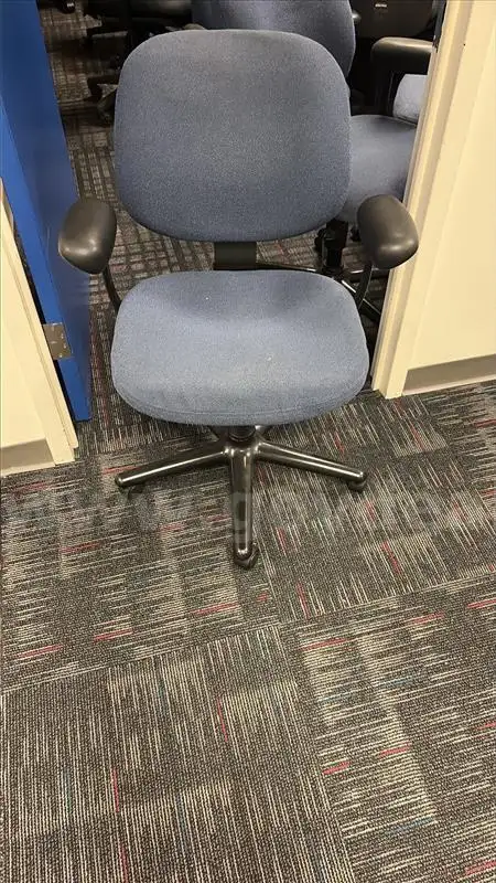 5 Blue Office Chairs
