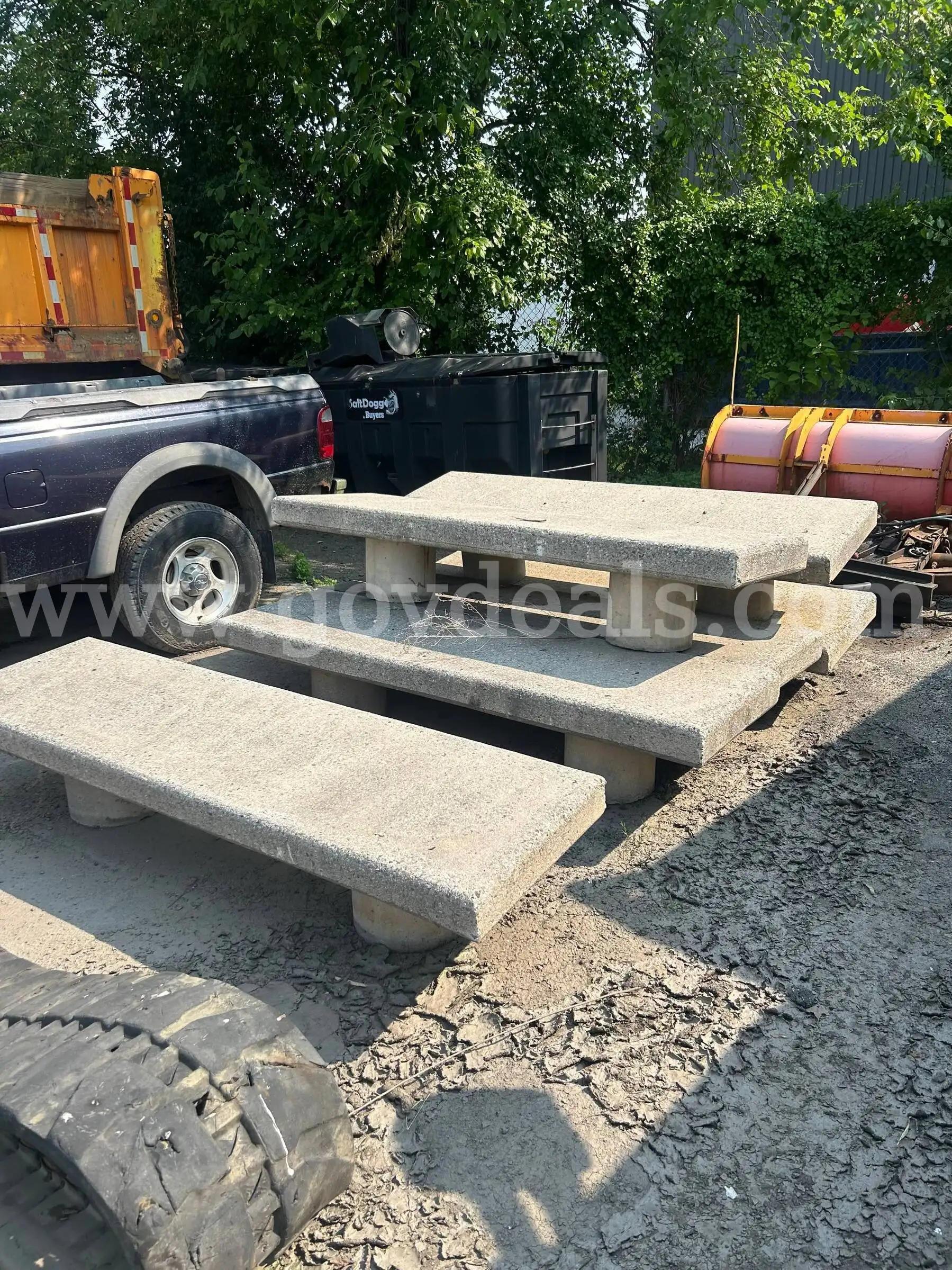 LOT of 6 Concrete Benches