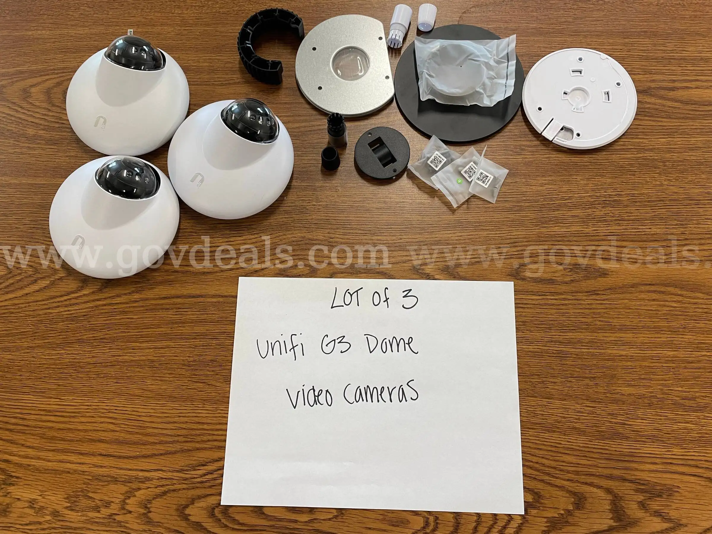 Lot of 3 Unifi G3 Dome Video Cameras