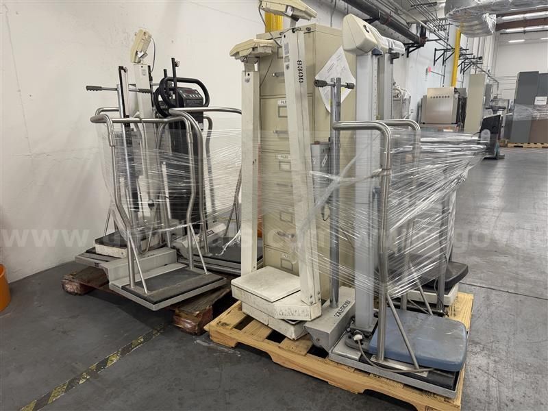 2 PALLETS OF VARIOUS SCALE WITH 1 FILE CABINET