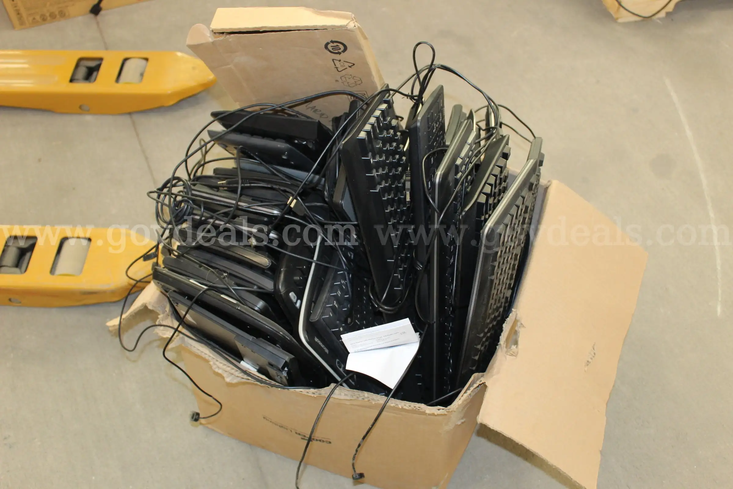 large lot of keyboards and mice