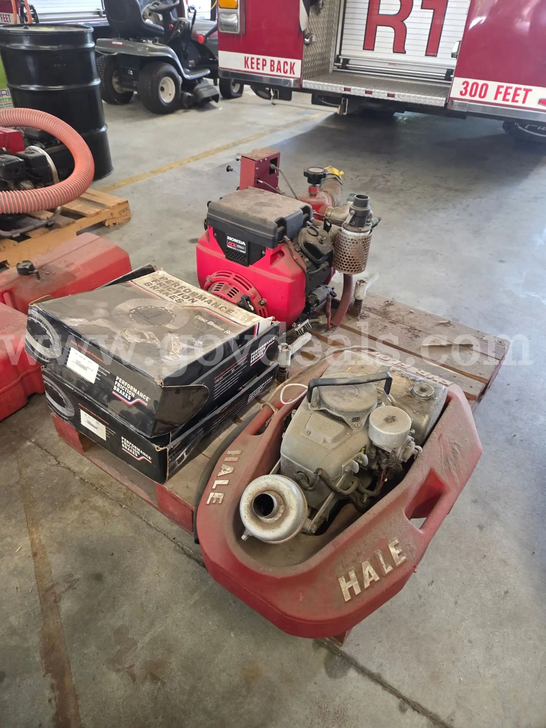 Hale Float Pump Darley Water Pump and Brake Rotors