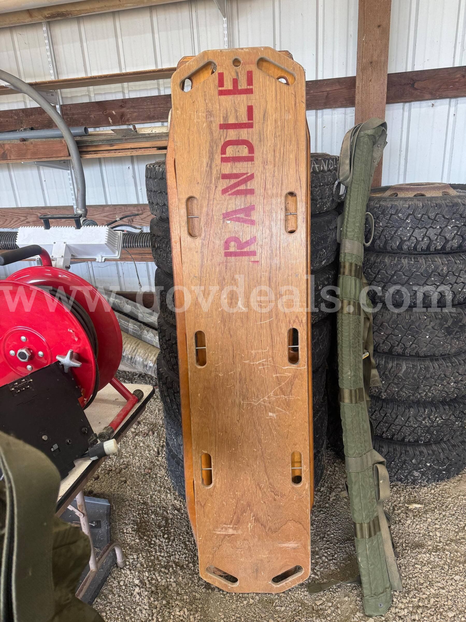 Wooden Back Board & Folding Stretchers