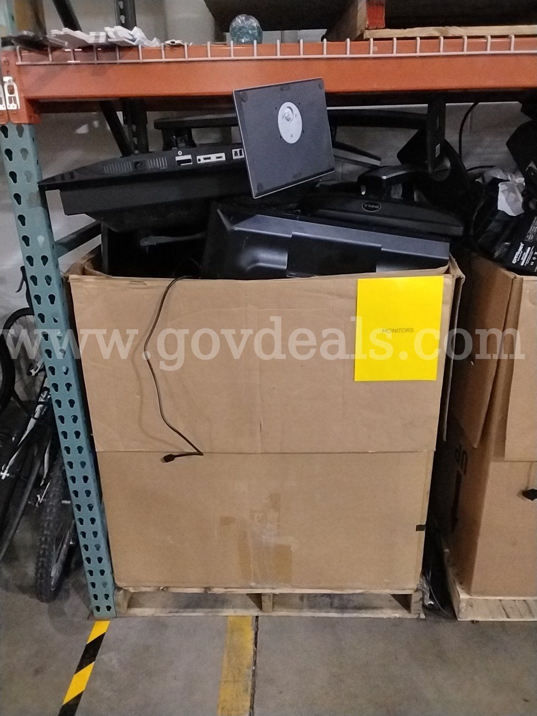 Bin of Monitors