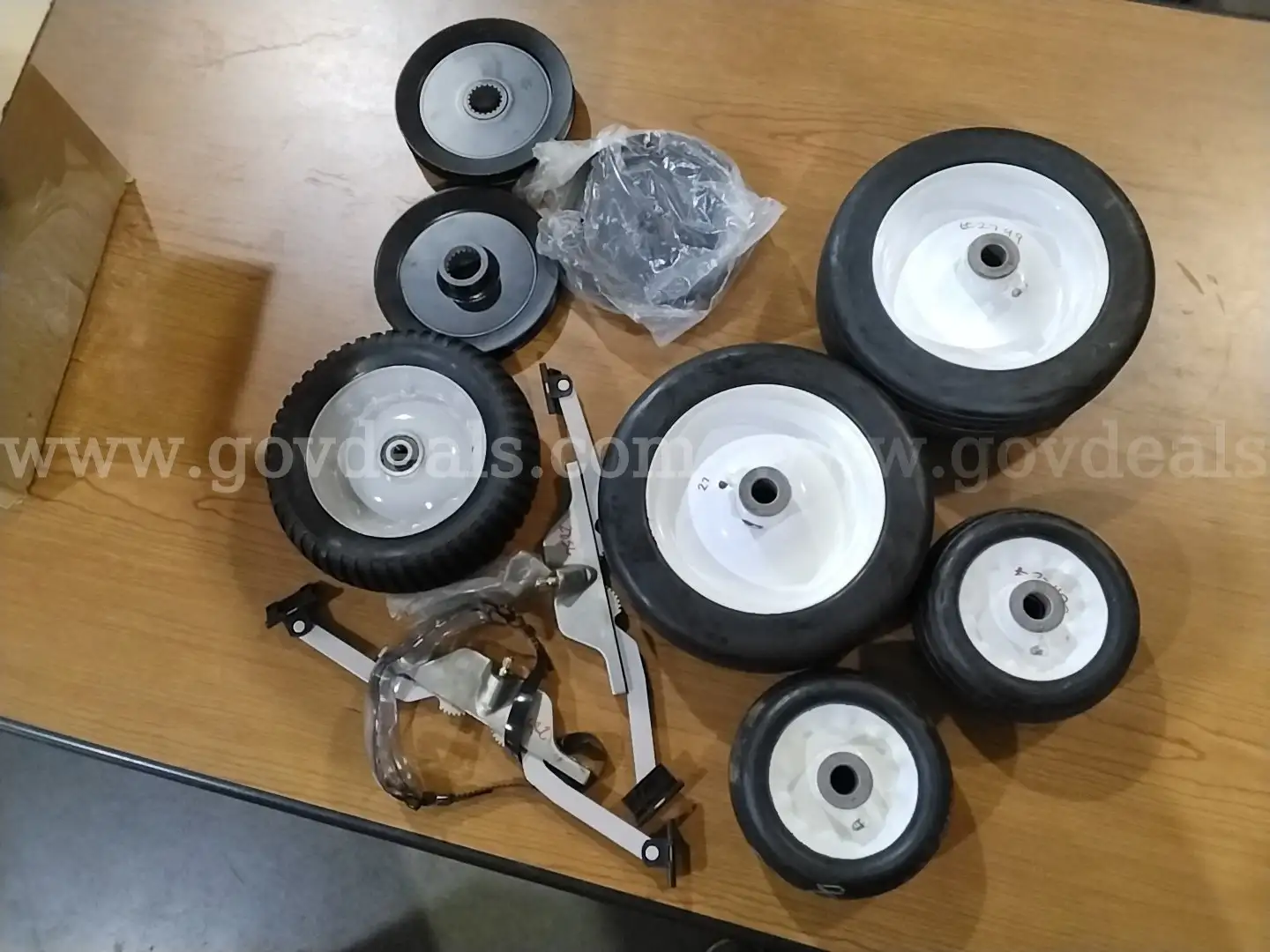 Box of Random Tires and Parts