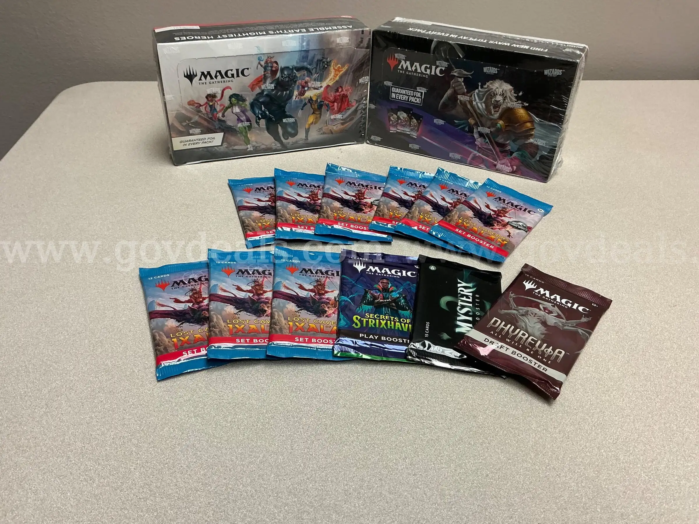 Magic the Gathering Foundation Play Booster Box Marvel Super Heroes play Boosters( 12 )assorted Boos