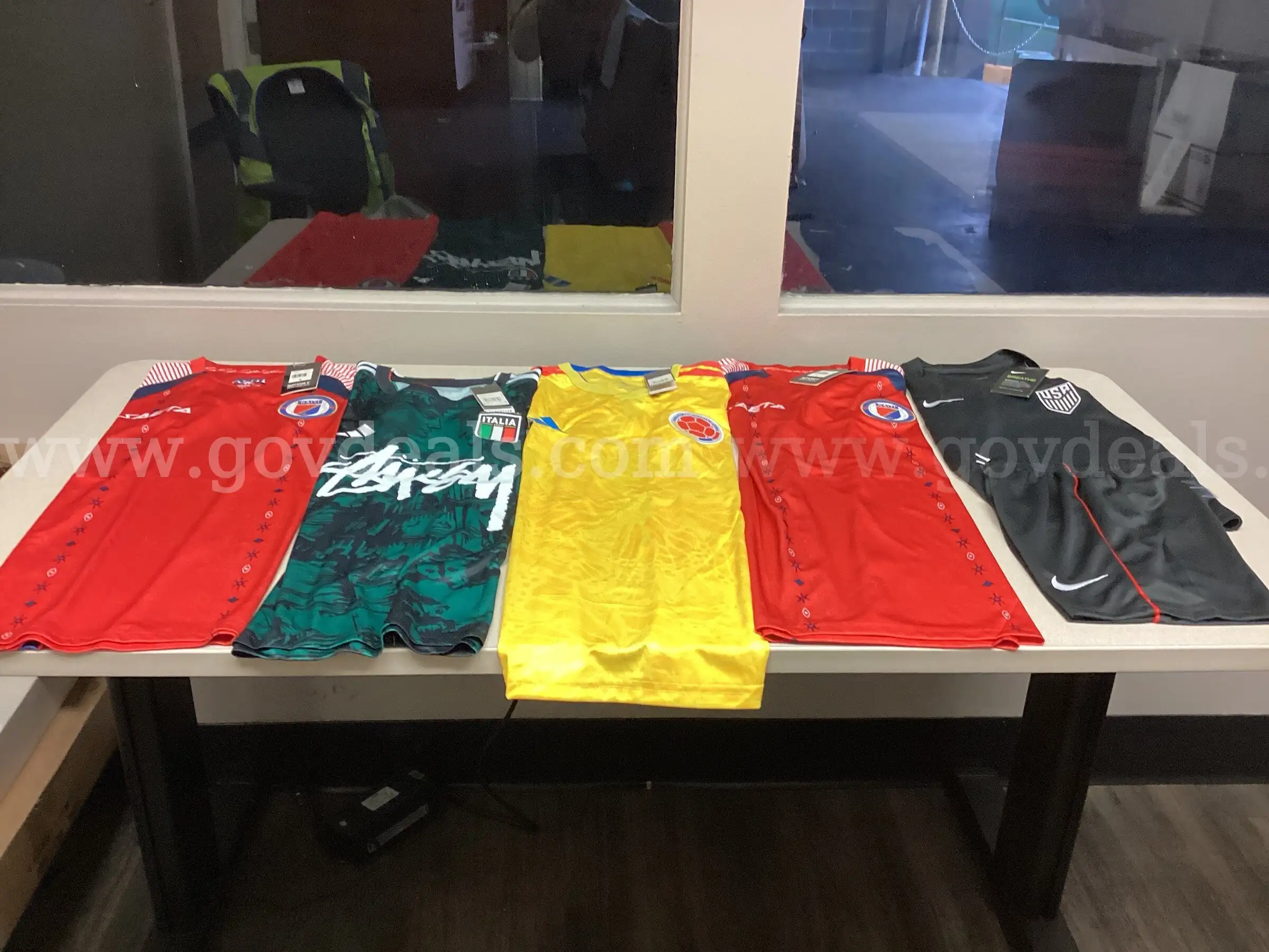 Lot of 5 Soccer Jerseys