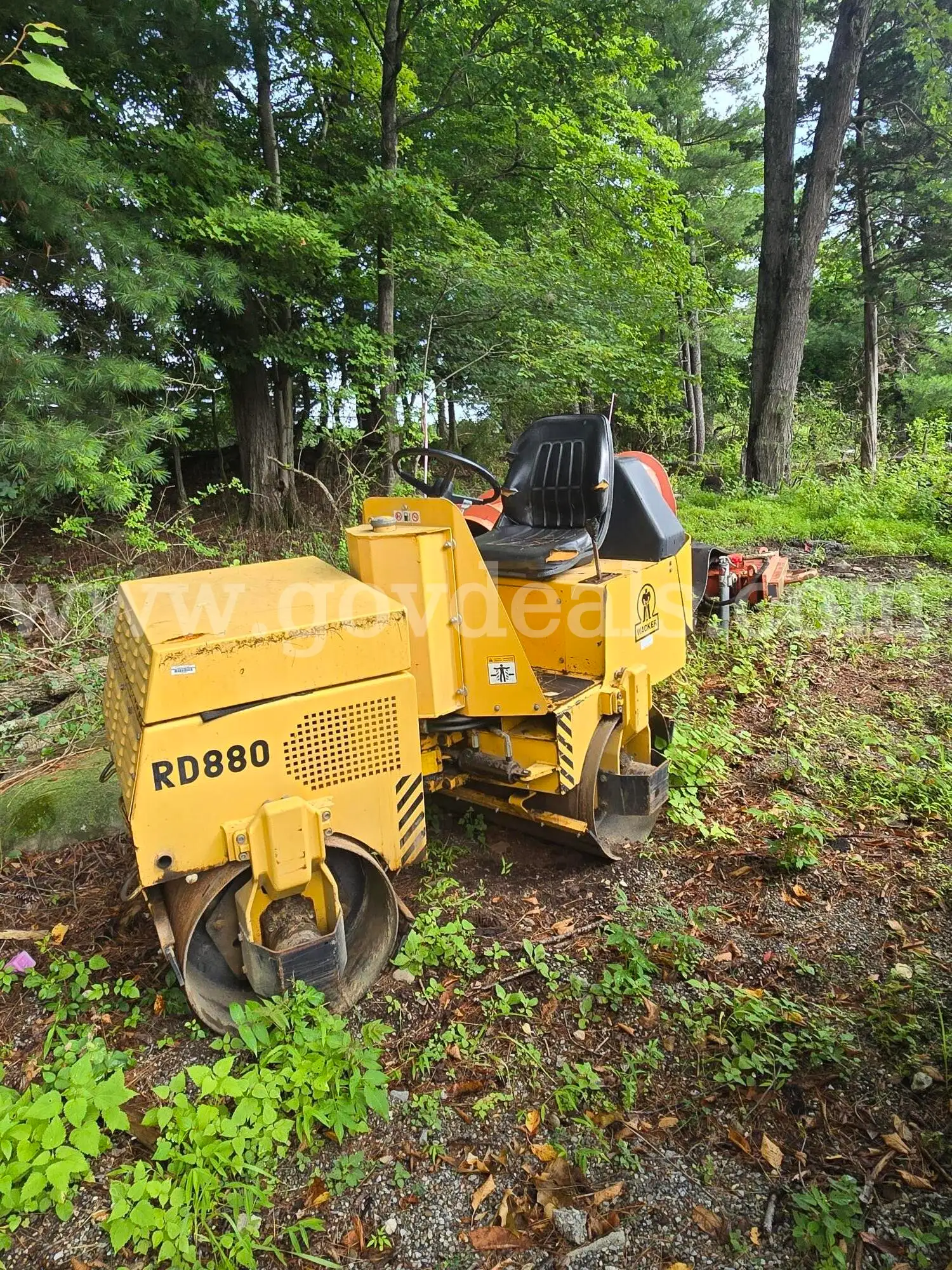 1996 Wacker RD880 Double Drum Vibratory Roller - Runs Well - 1 450.9 Hours