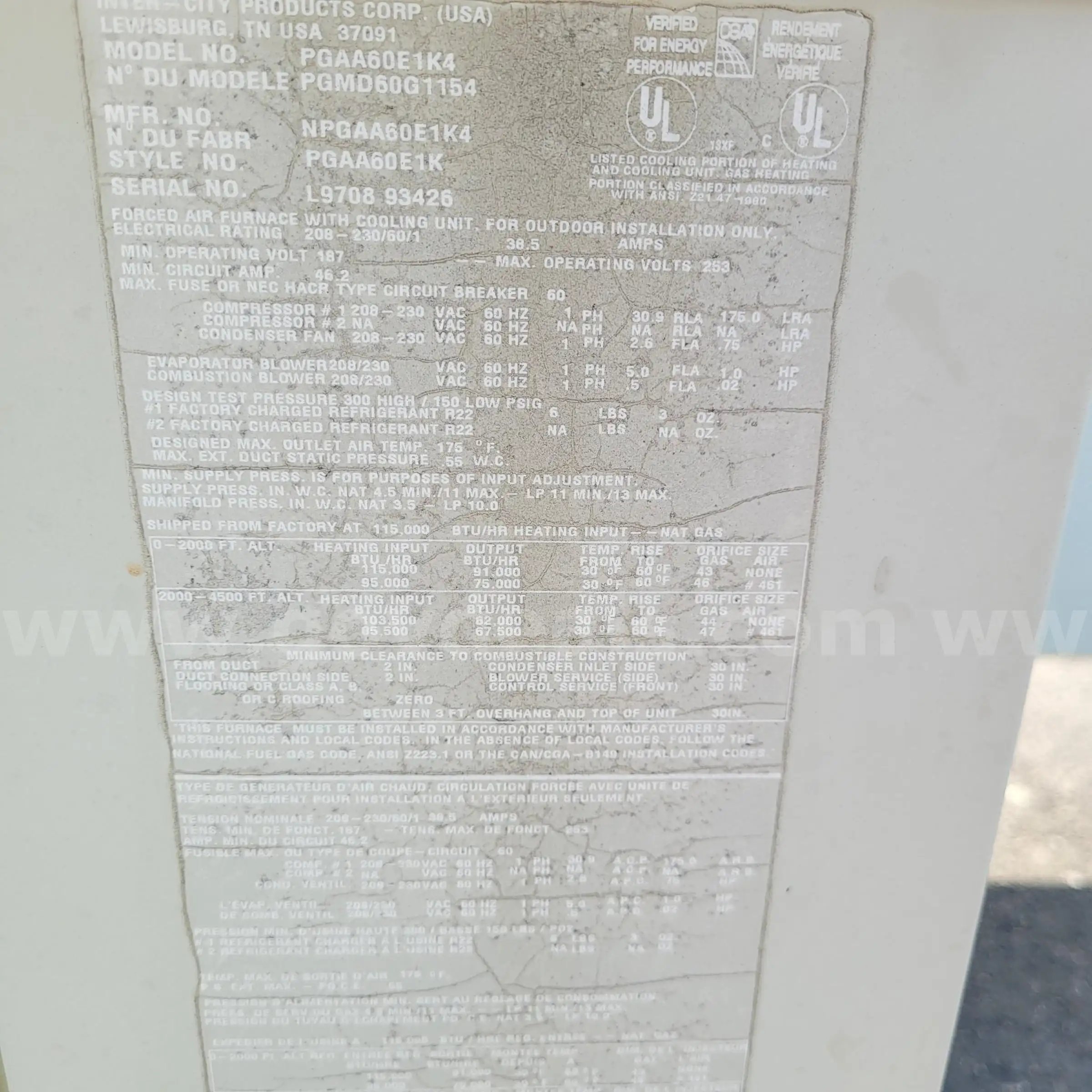 comfortmaker hvac package unit