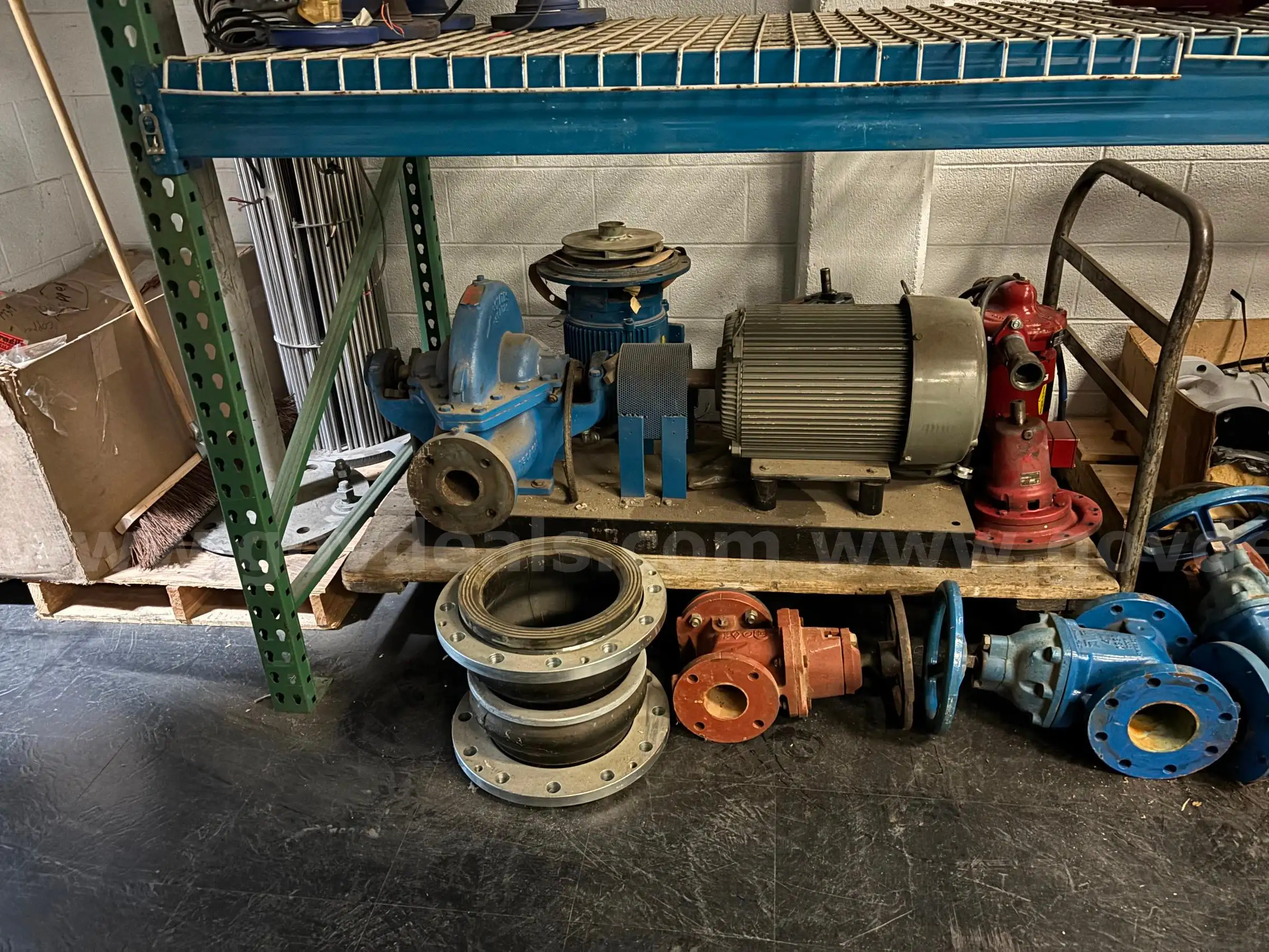 Industrial Centrifugal Pump Electric Motor Gate Valves & Pipe Fittings