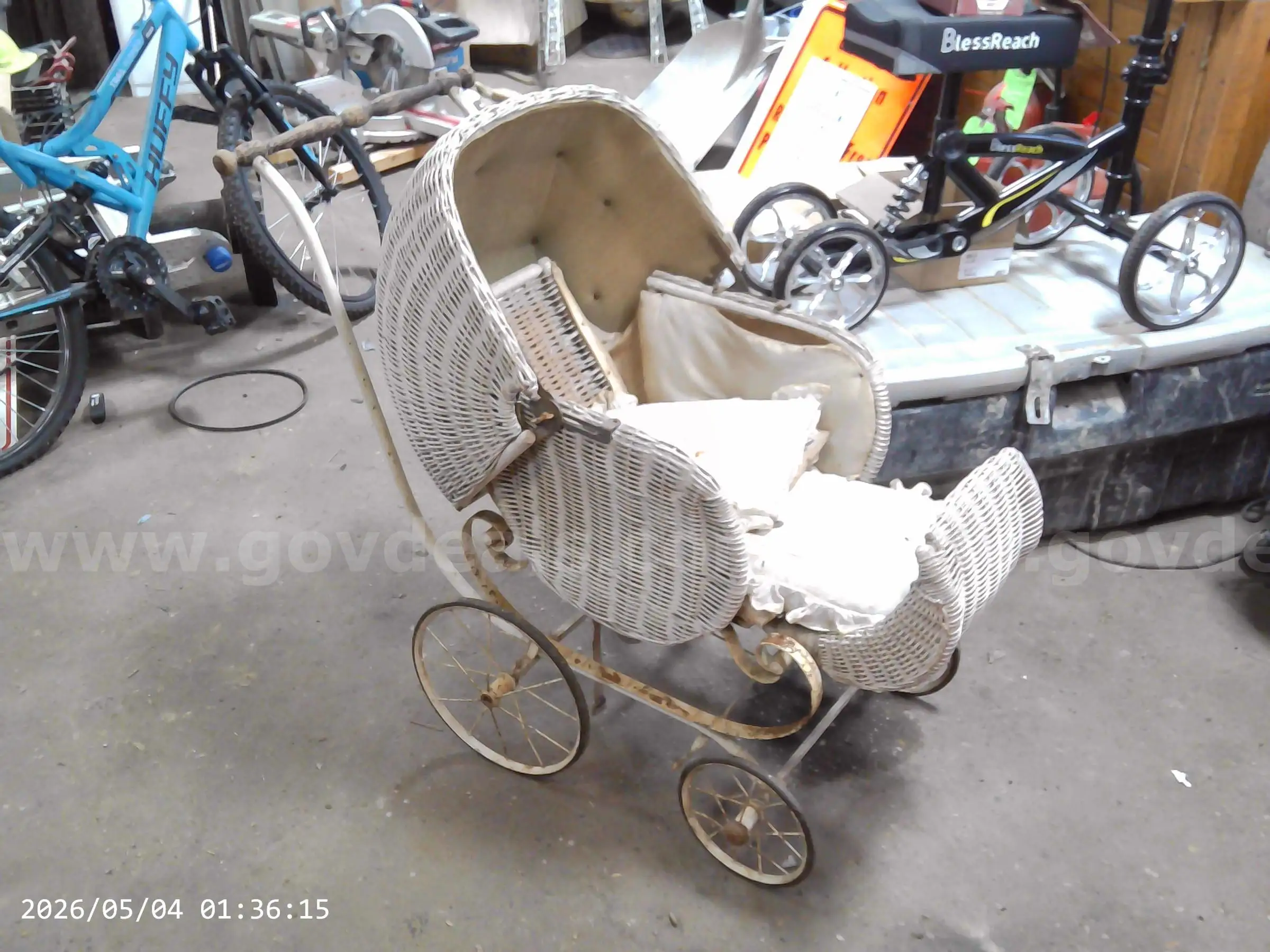 Antique Babay Carriage & Play Pen