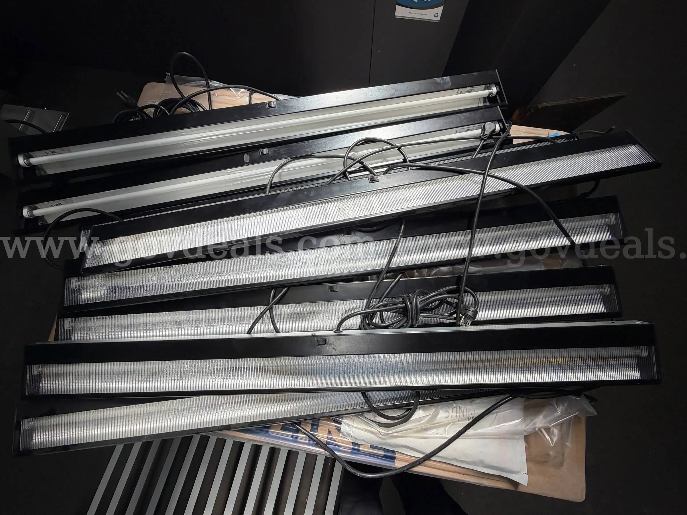 (12) Twelve Florescent Light Fixtures - (8) eight at 47 and (4) four at 23