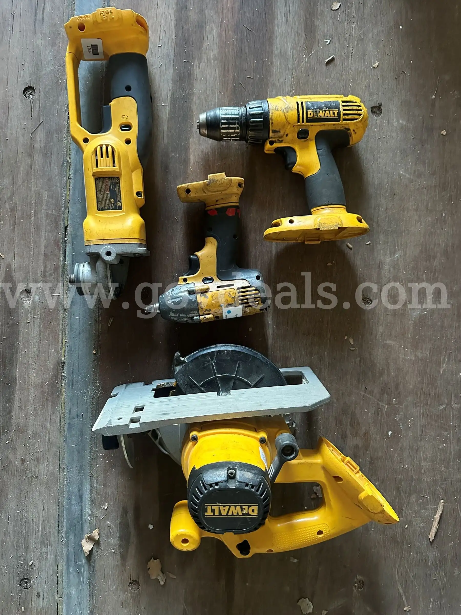 2 Drills 1 Cut-off Tool and 1 Circular saw
