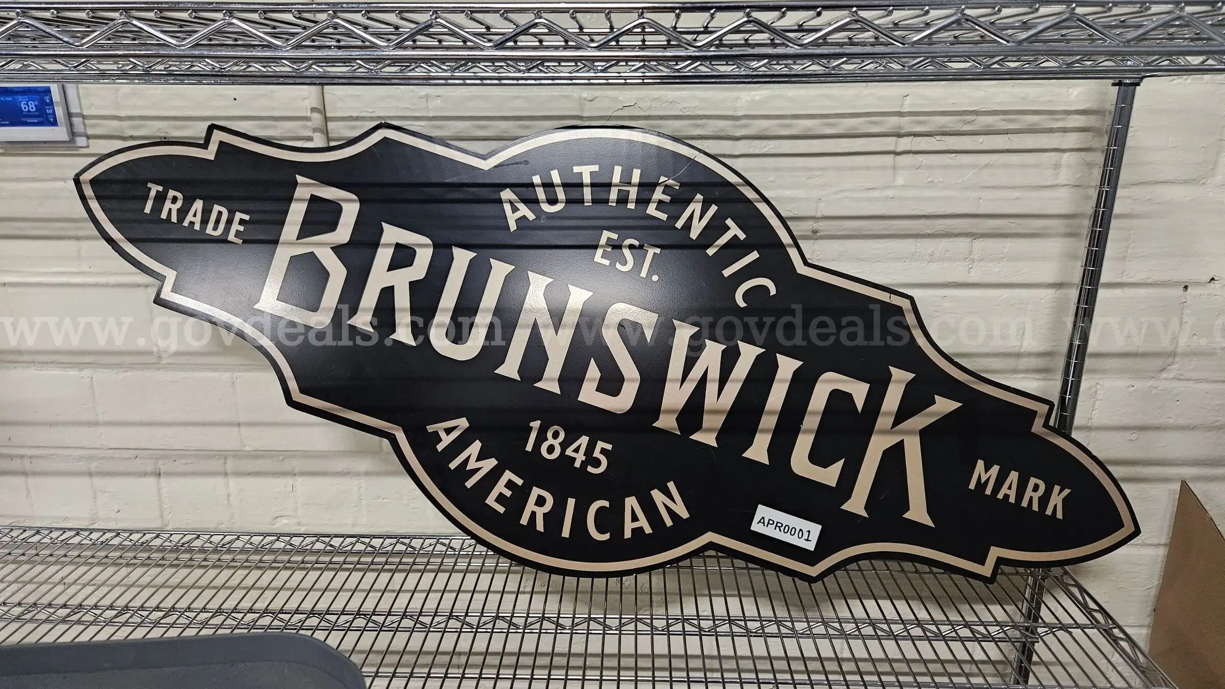Brunswick Illuminated Sign 60x25 - NON-OPERATIONAL