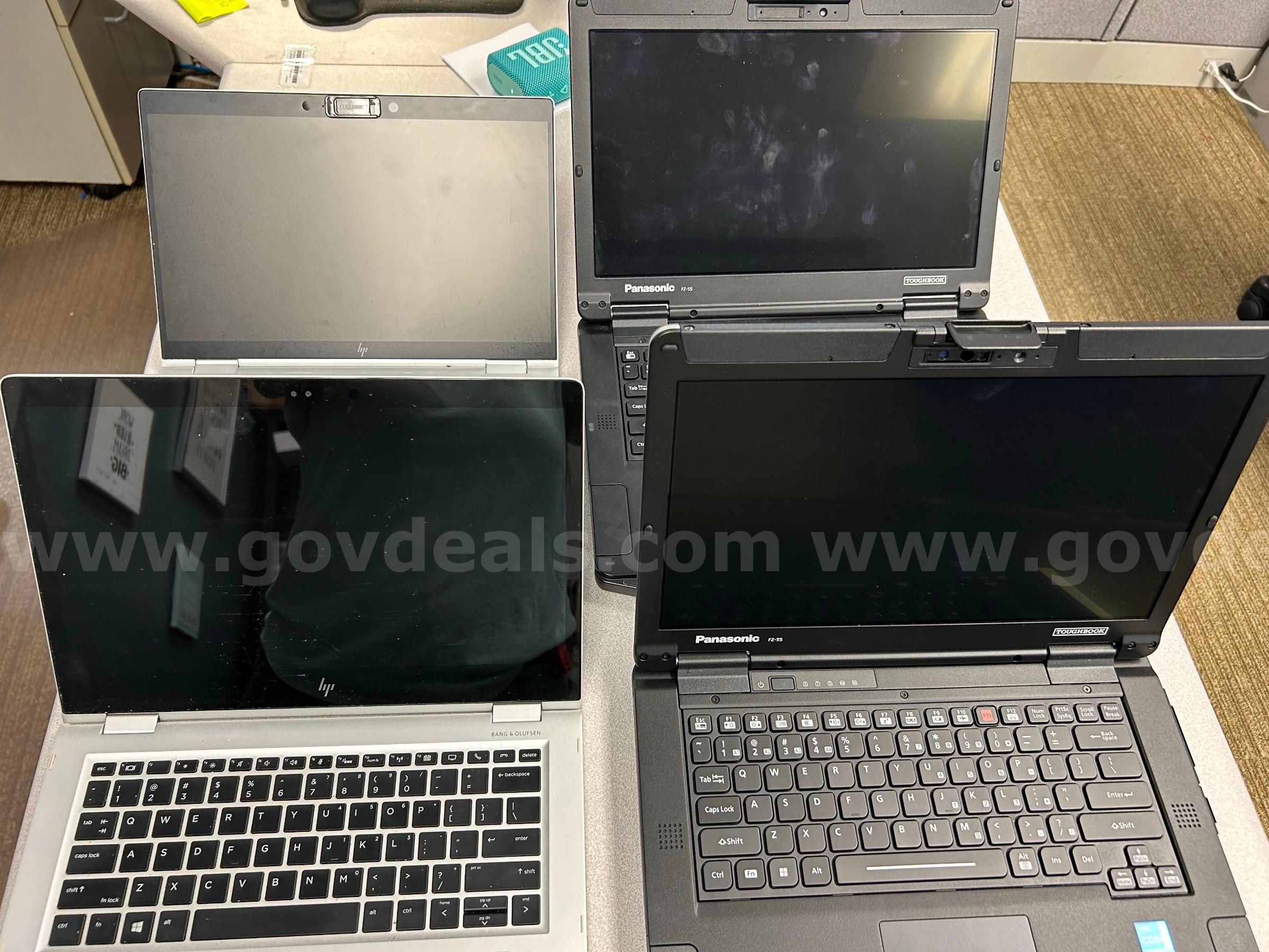 2x HP laptops 2x Panasonic laptops