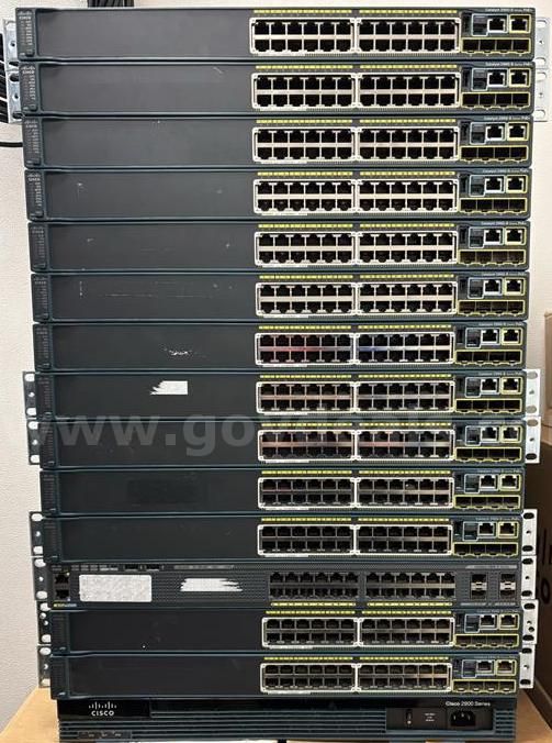 1x Cisco Router 39x Cisco Switches (various models)
