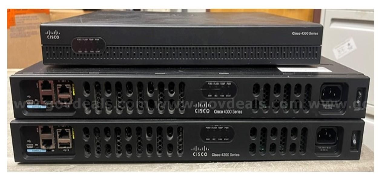 Routers - 1x Cisco ISR4321 2x Cisco ISR4331