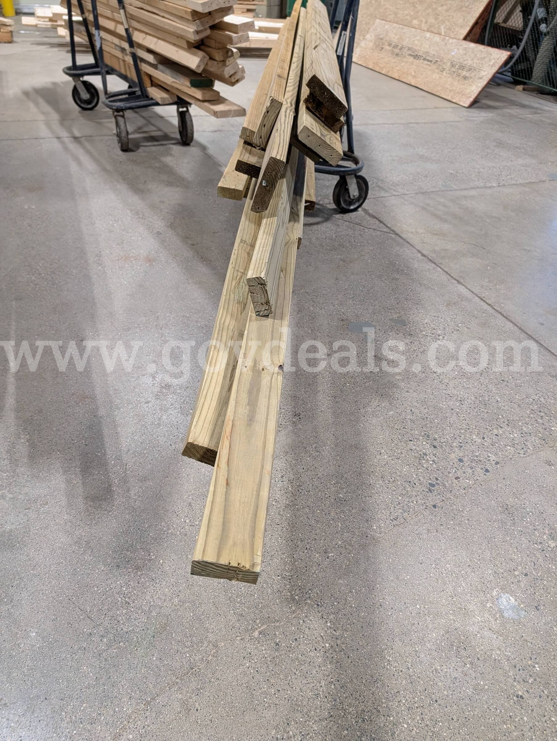 Assorted sizes of Pressure-Treated Boards and some misc pieces of lumber has to be picked up by July