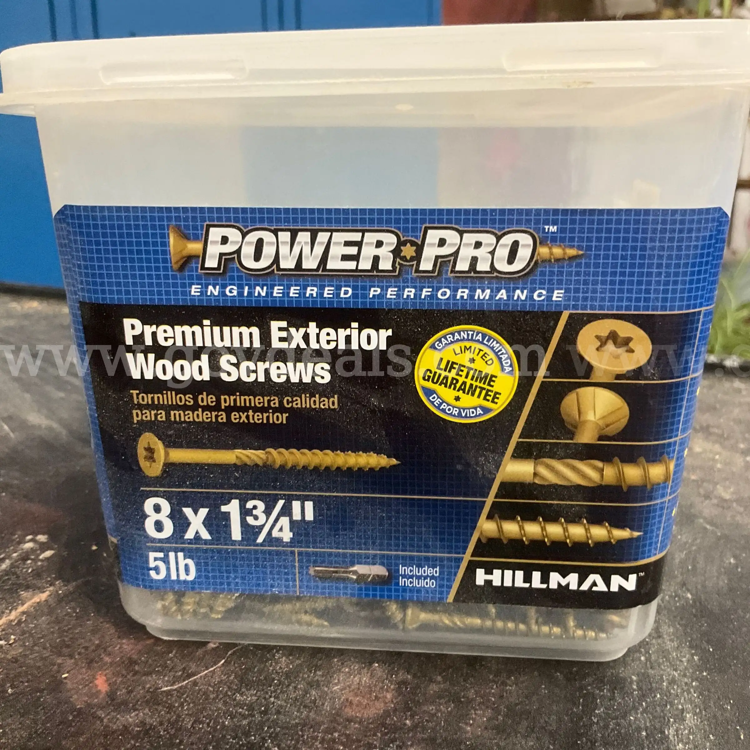 Power Pro Premium Exterior Wood Screws #8 x 1-3 4 - 5 lbs (T-20)