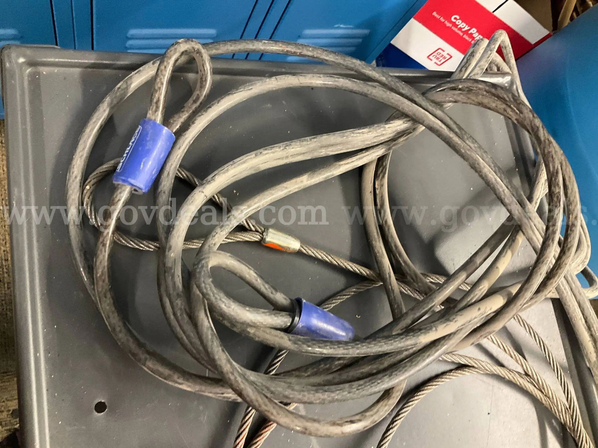 Mixed Hardware Lot Lift-All Wire Sling w Shackle Schlage Security Cable 10ft Replacement Cord