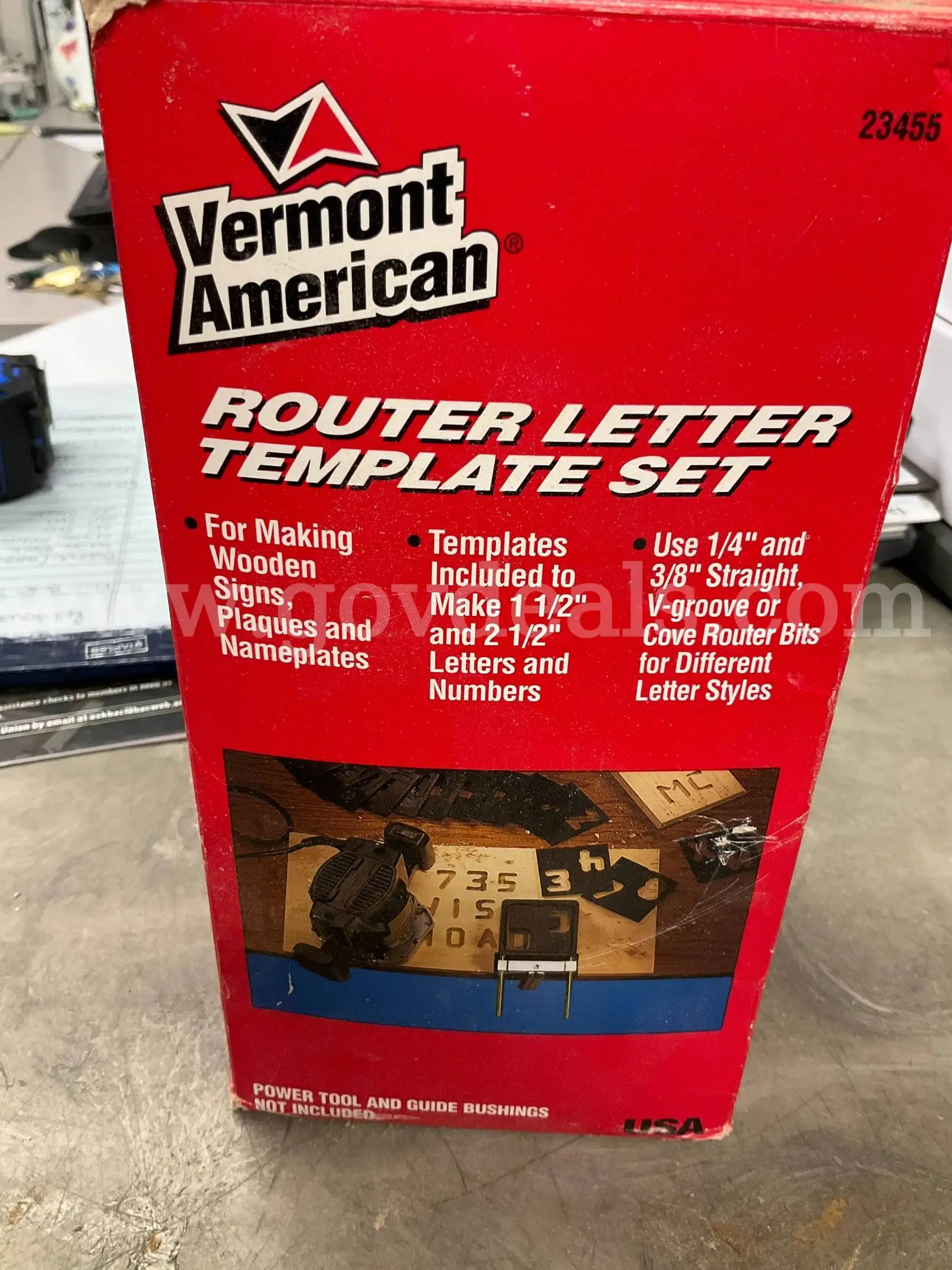 Vermont American 23455 Router Letter & Number Template Set for Sign Making