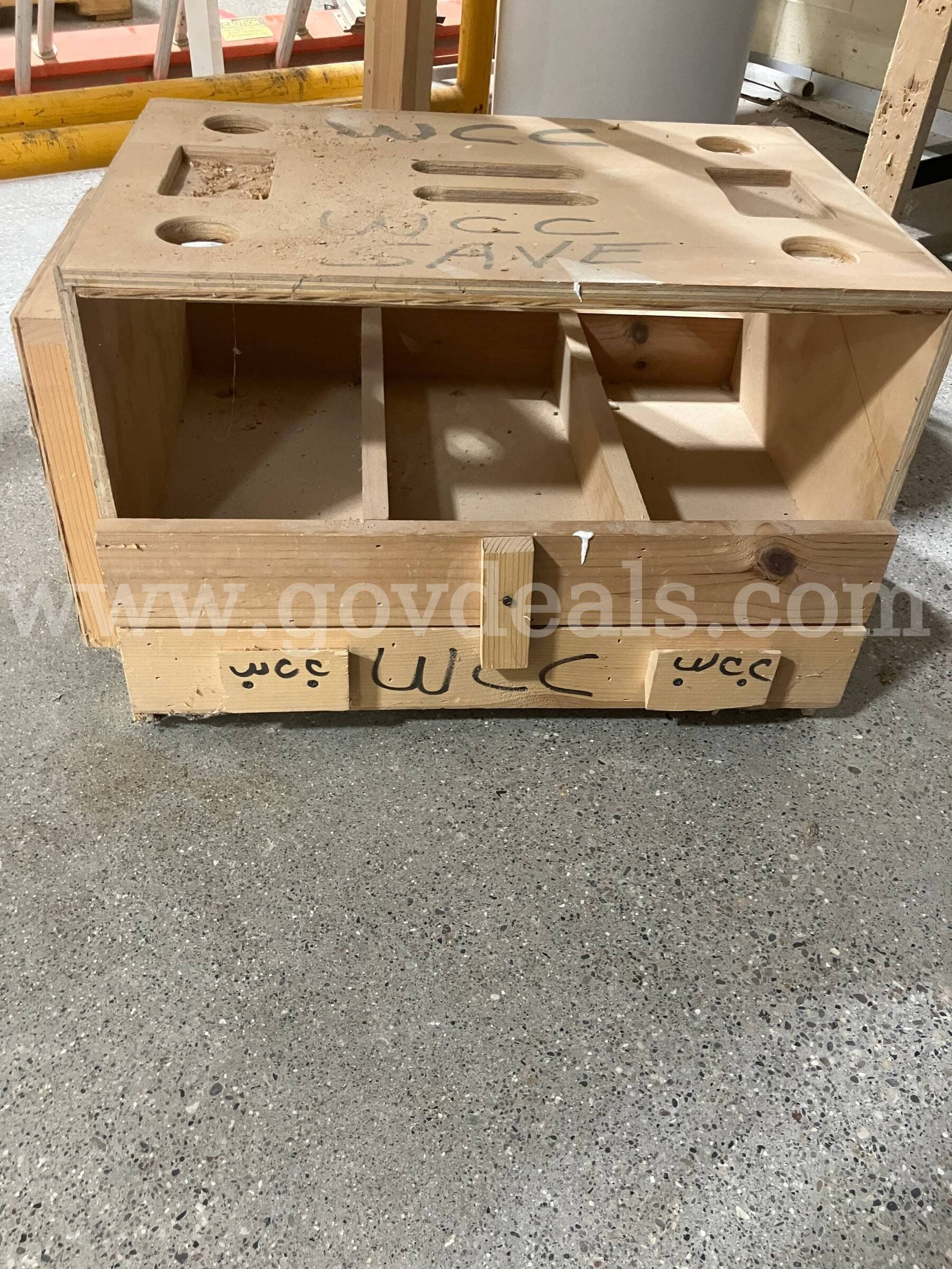 DIY Heavy-Duty Plywood Tool Caddy & Storage Chest w Side Bit Holder