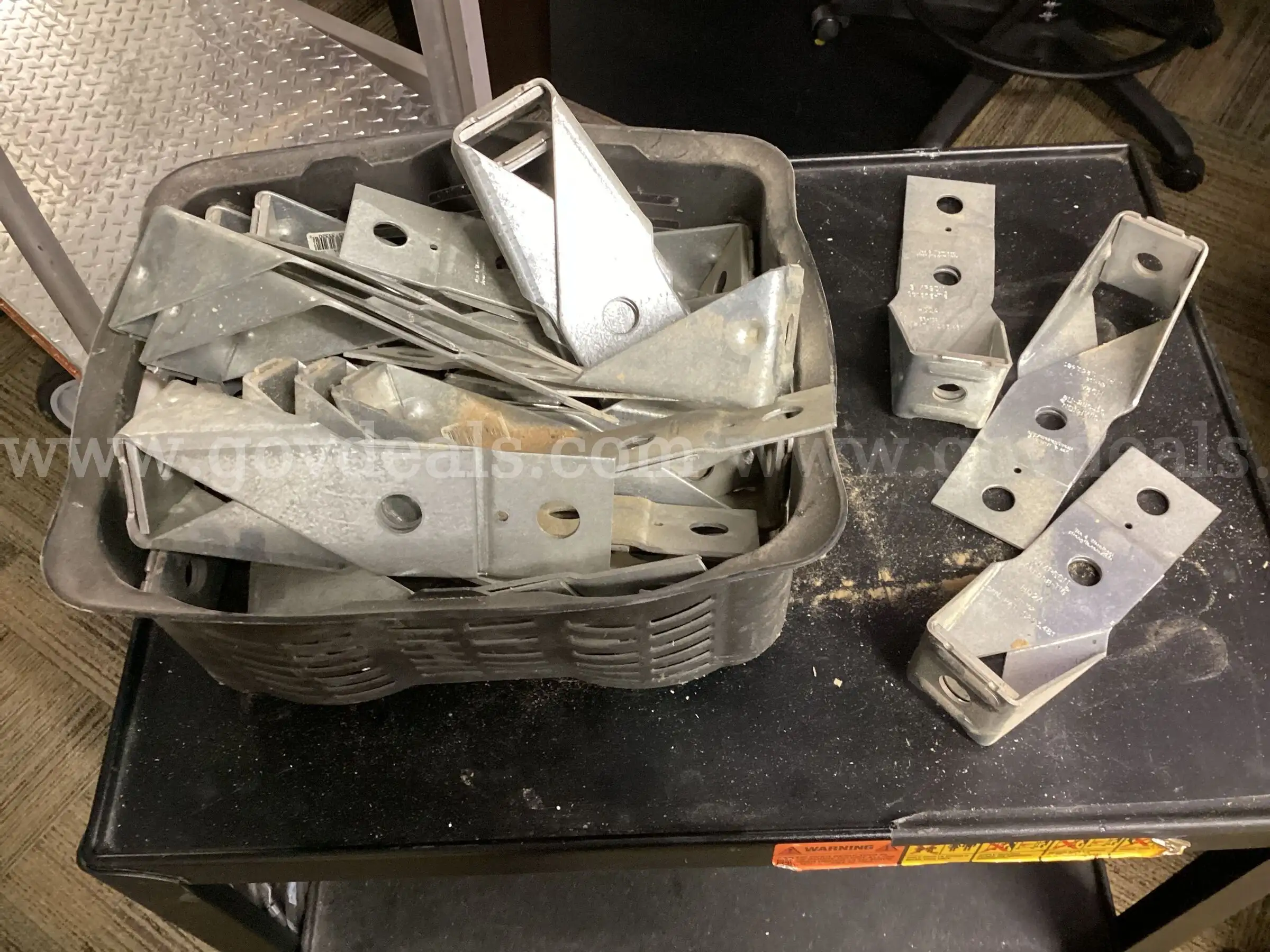 Bulk Lot of Galvanized Steel Framing Joist Brackets & Connectors (As-Is)