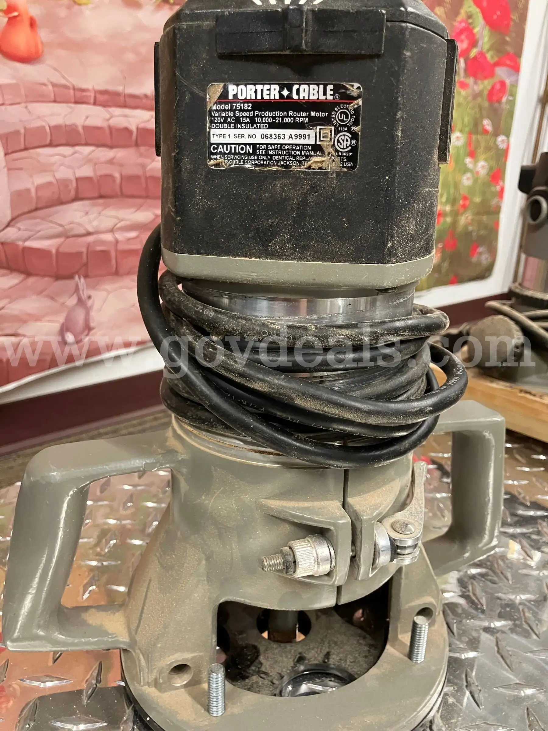 Porter-Cable 75182 75361 3-1 4 HP Variable Speed Production Router (Heavy Duty)