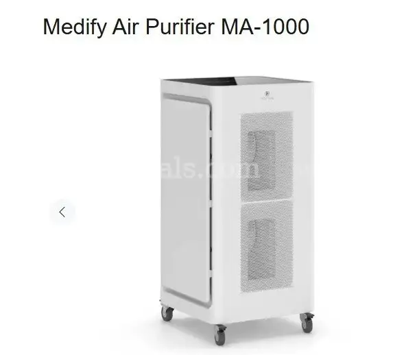 The Medify MA-1000 air purifier easy to transport from room to room to cover 3 750 square feet every