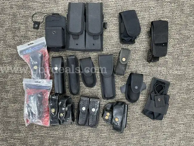 Lot of 16 Police Belt Accessory Cases Pouches Mixed Styles 2 New in Package