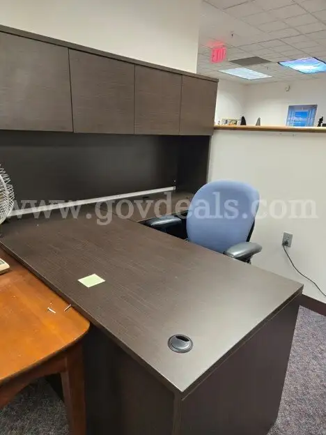 Office Desks file cabinets chairs and miscellaneous tables