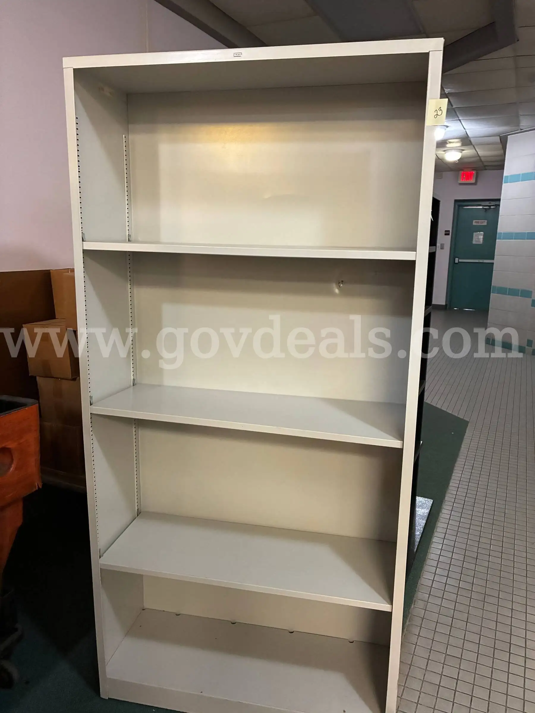 Metal bookcase