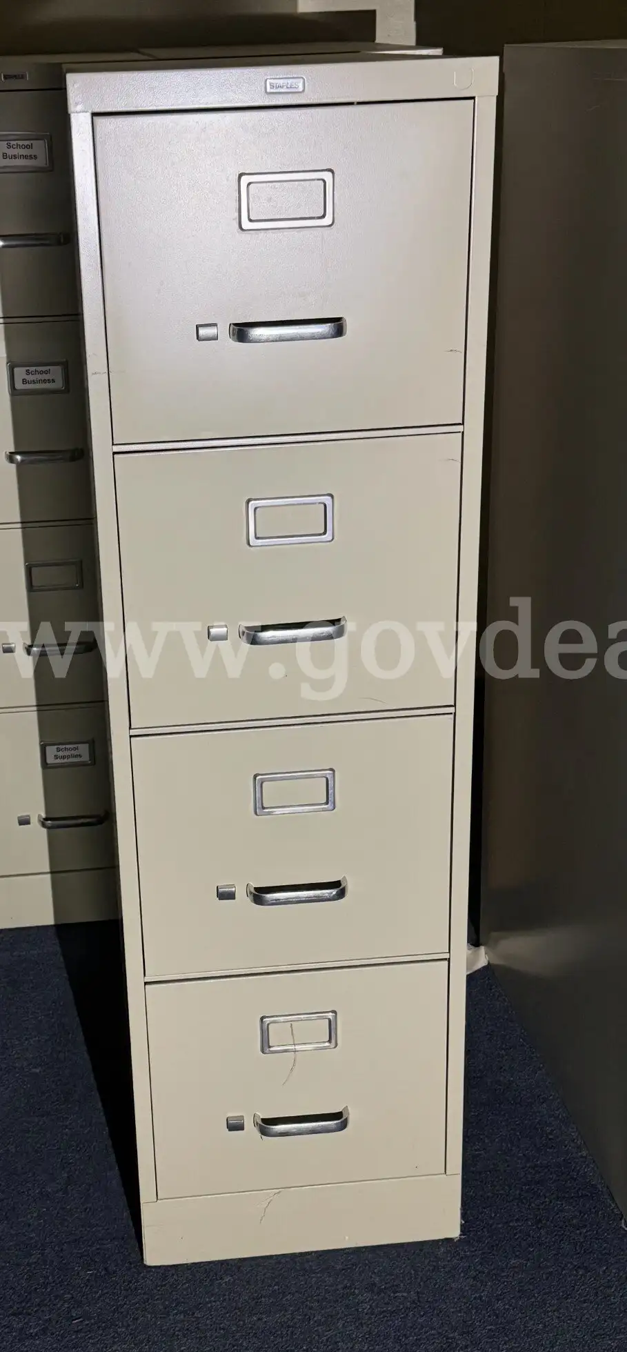Lot of (10) Metal File Cabinets