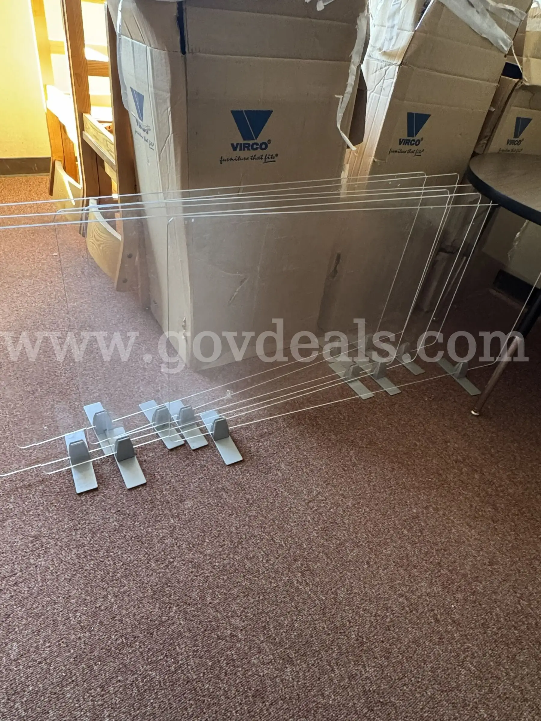 Lot of (6) Desk Sneeze Guards