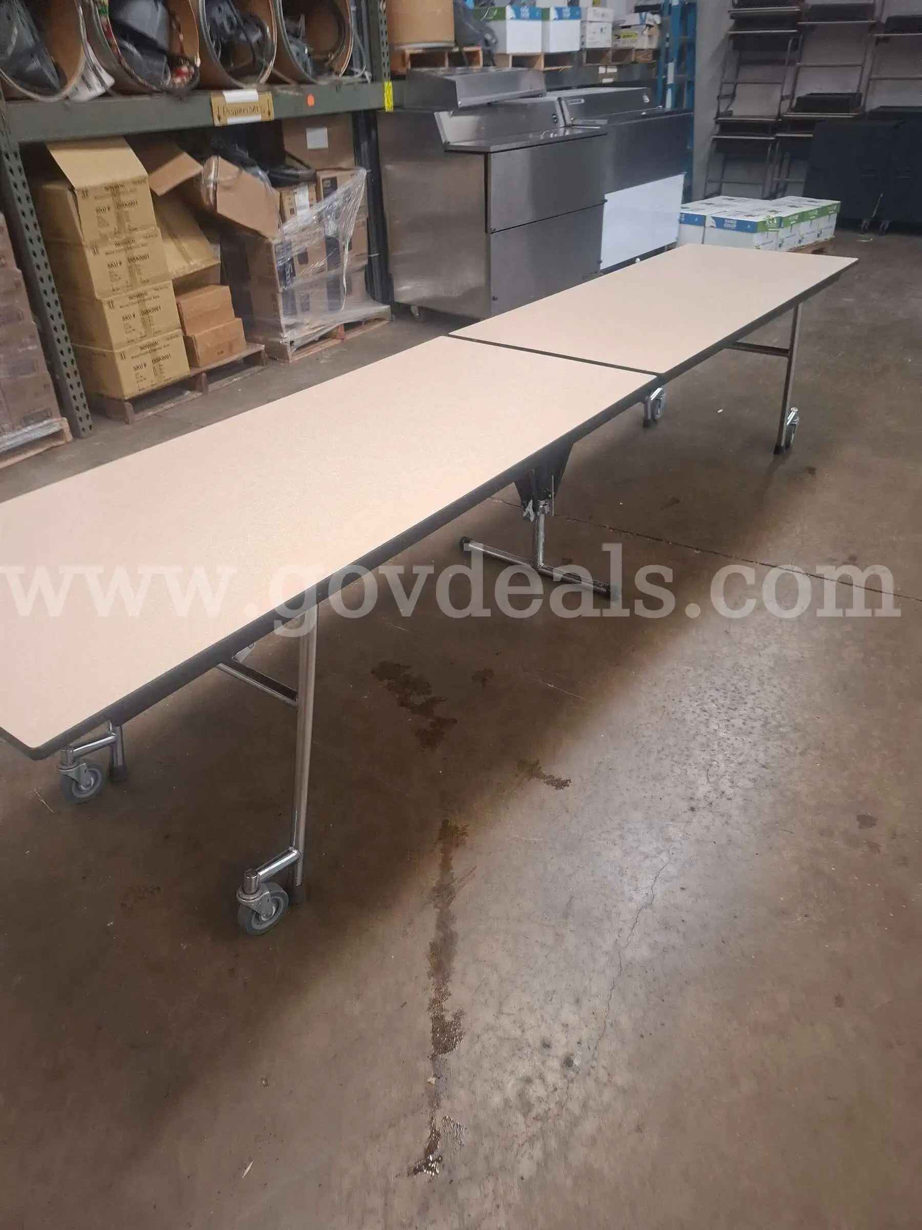6 folding long table cafeterias