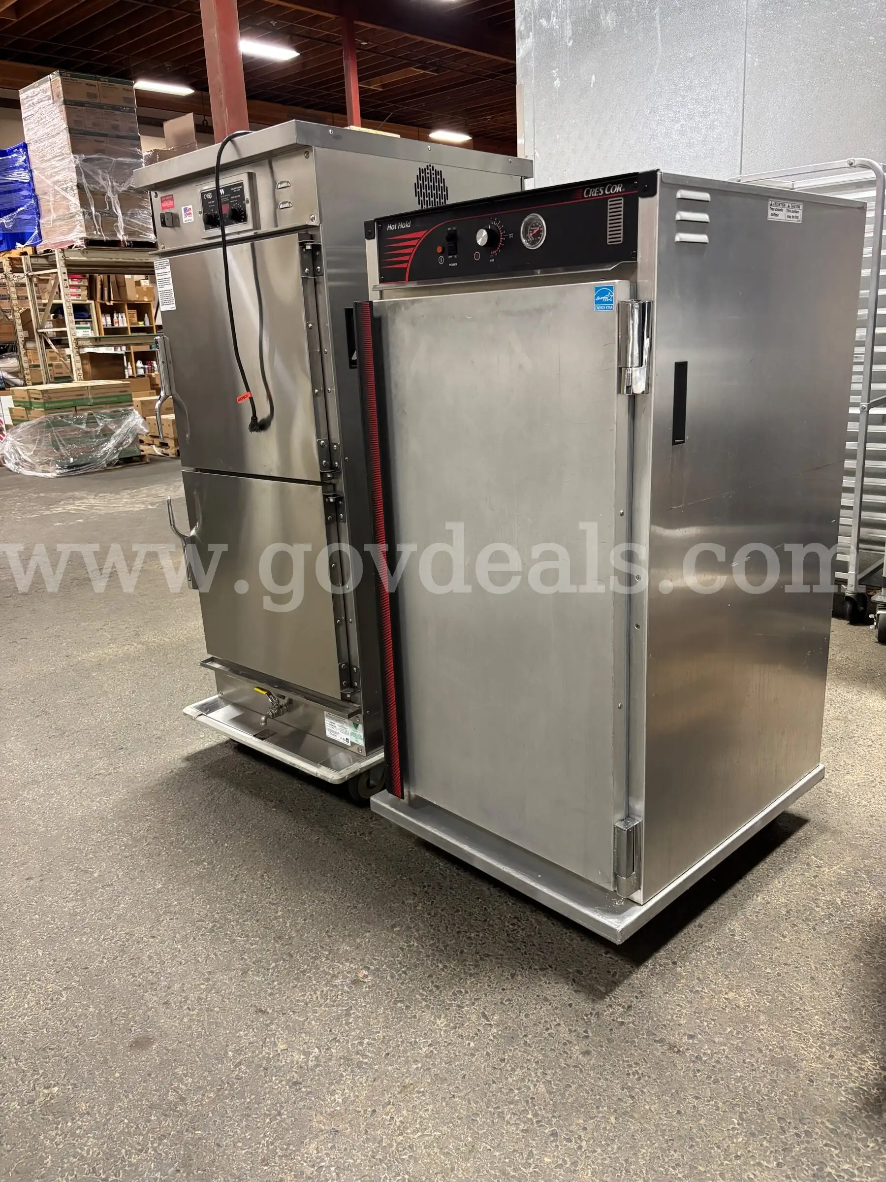 Lot of 3 Commercial Heated Holding Cabinets
