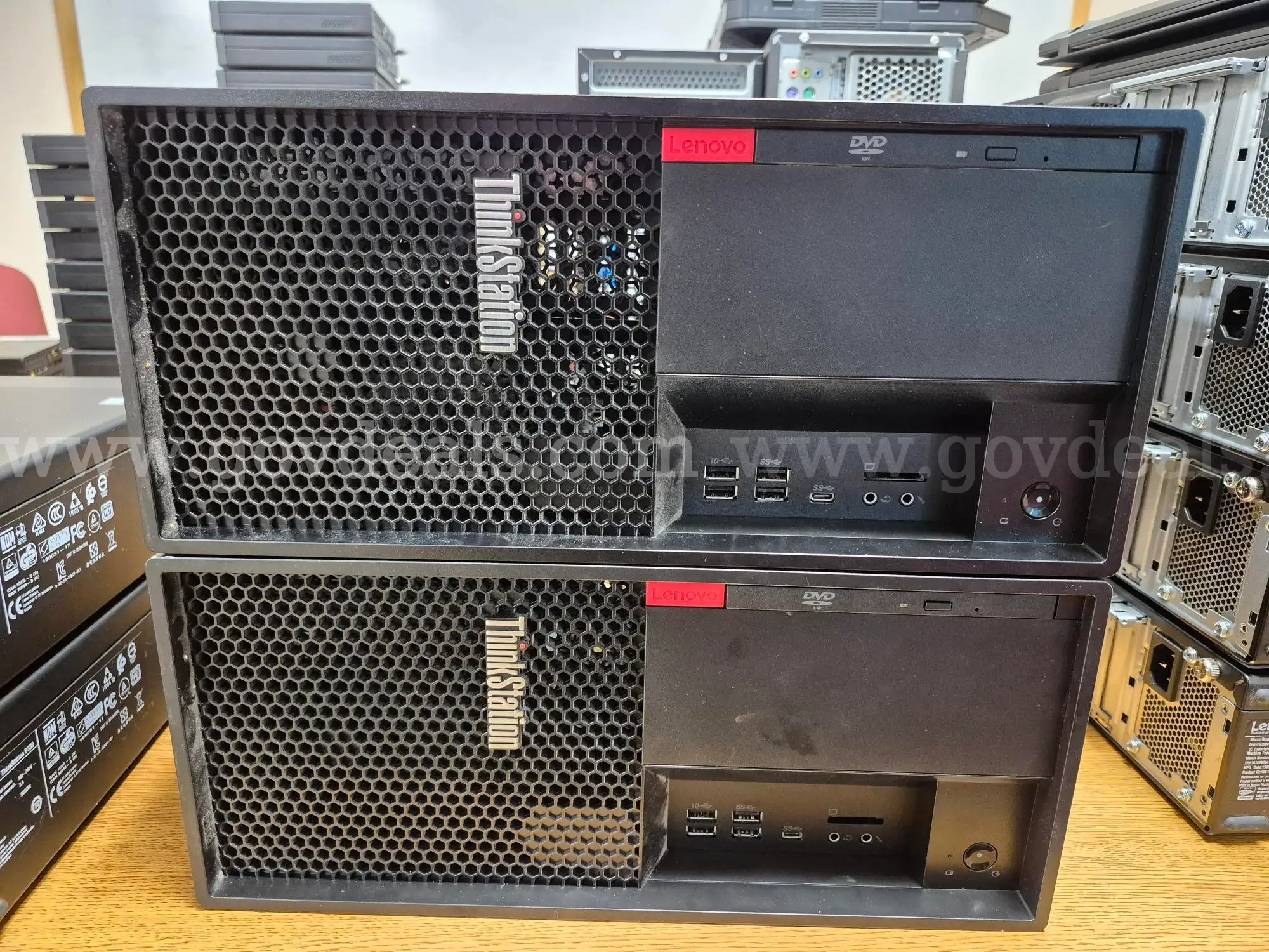 Lot of 2 Lenovo P330-0045US Desktops