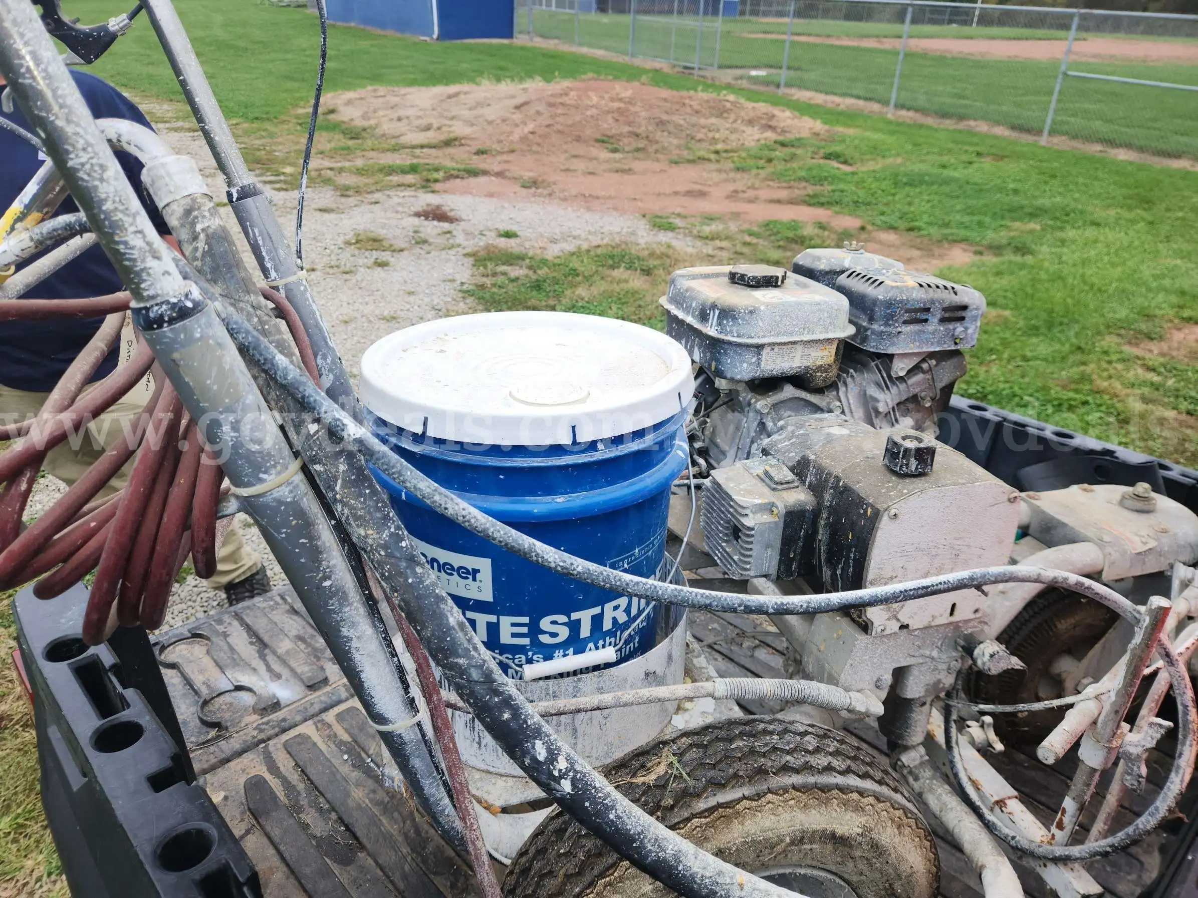 Athletic field striper