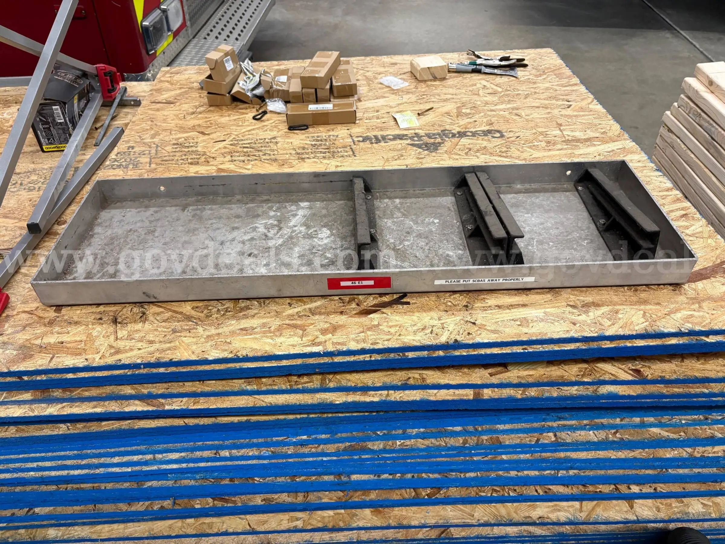 Fire Truck Compartment Metal Shelf