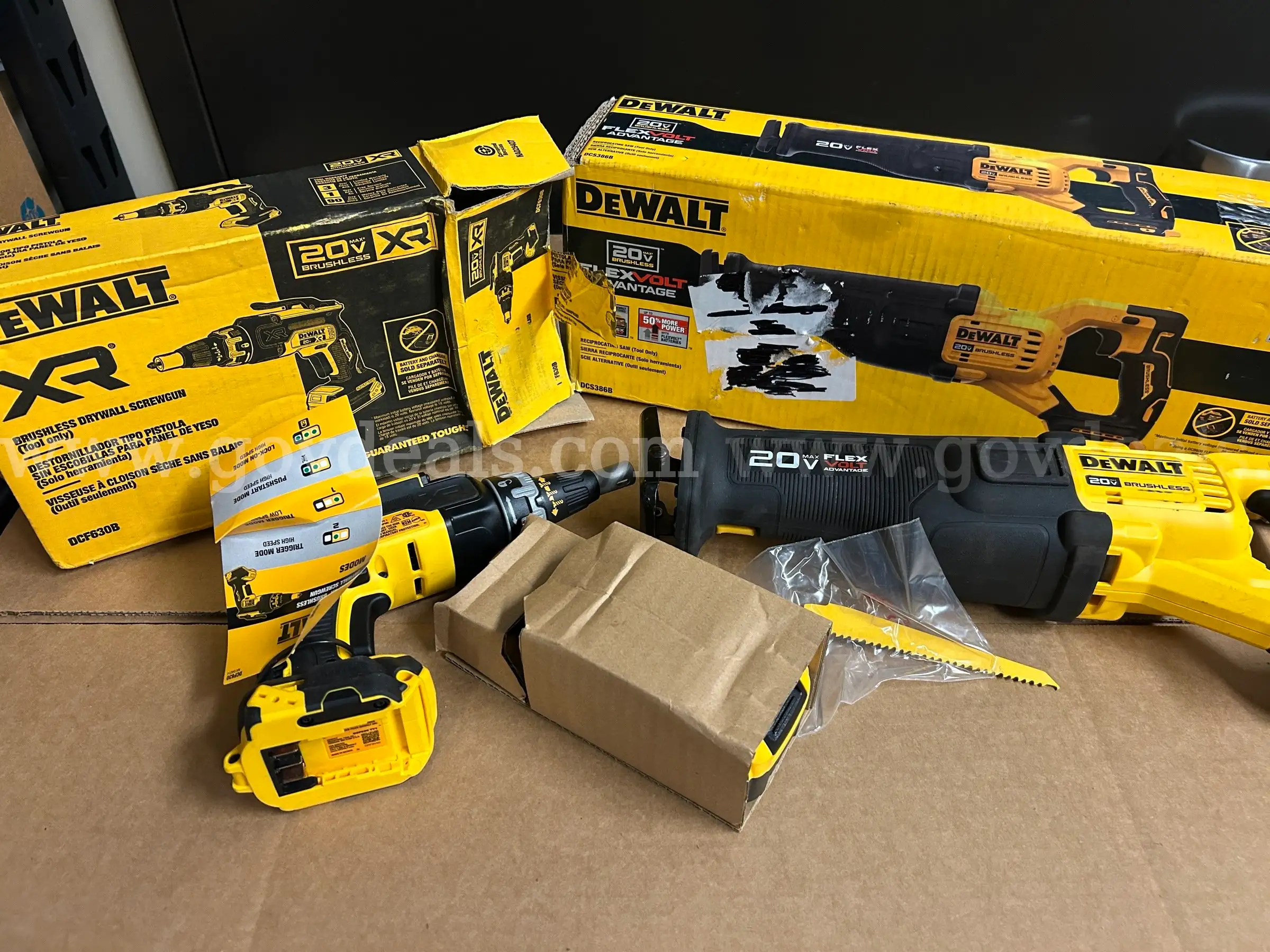 Lot of DeWalt Tools and Battery