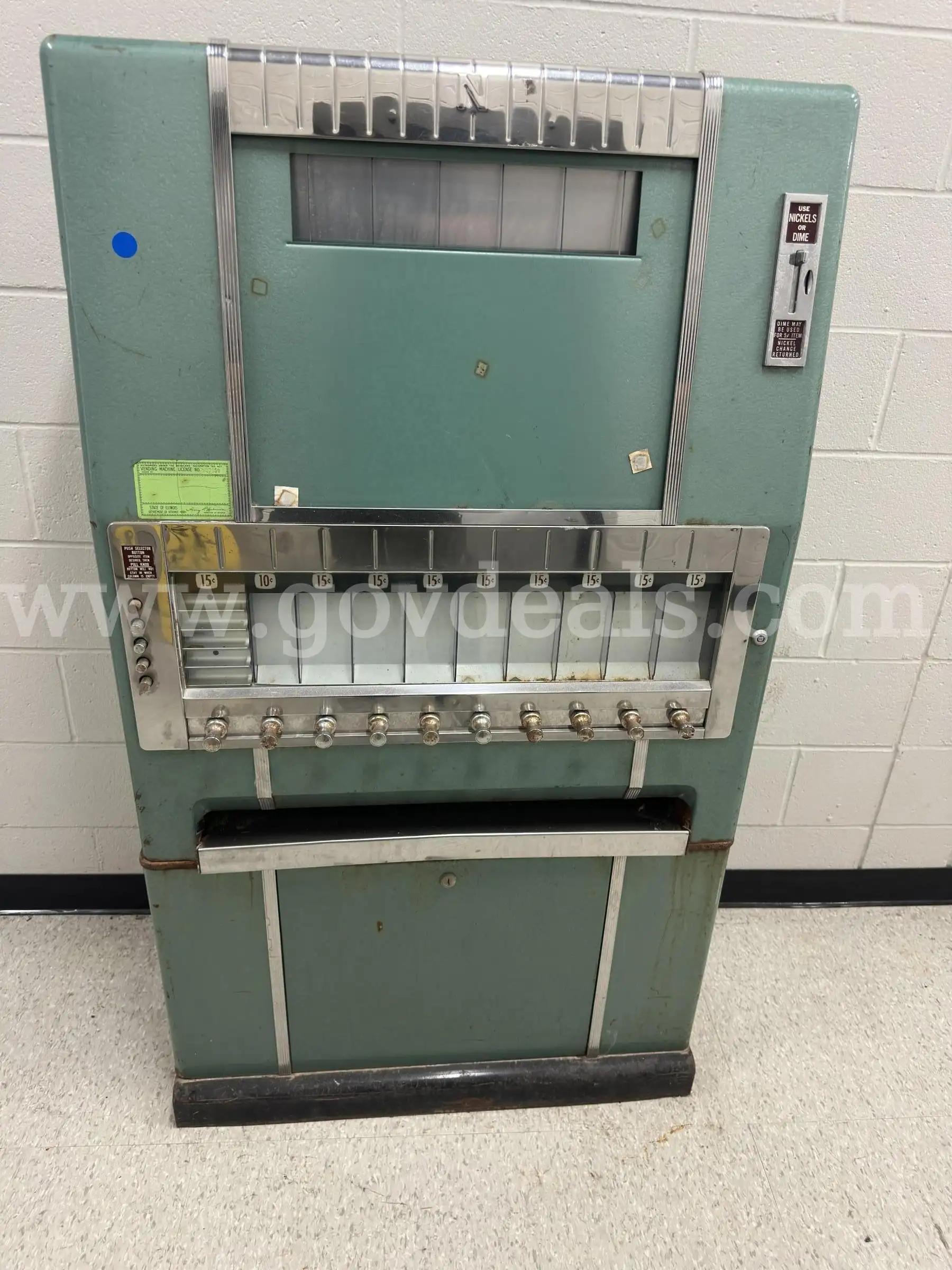 Vintage Coin-Operated Vending Machine