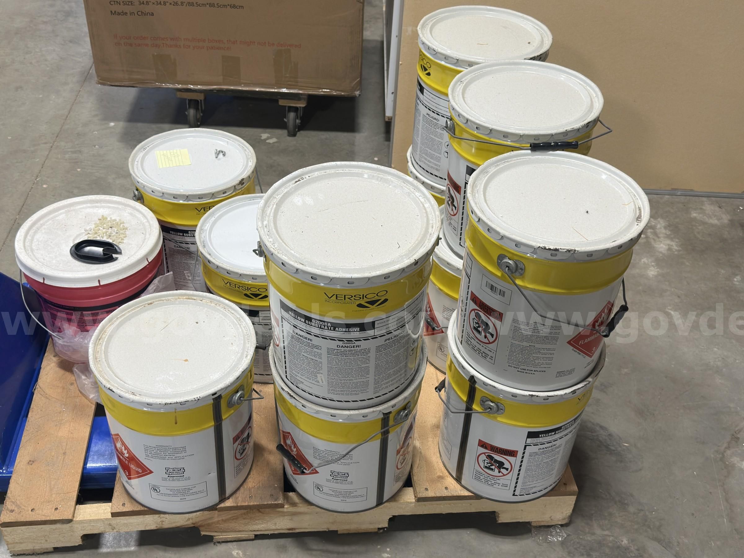 Lot of Roofing Adhesive
