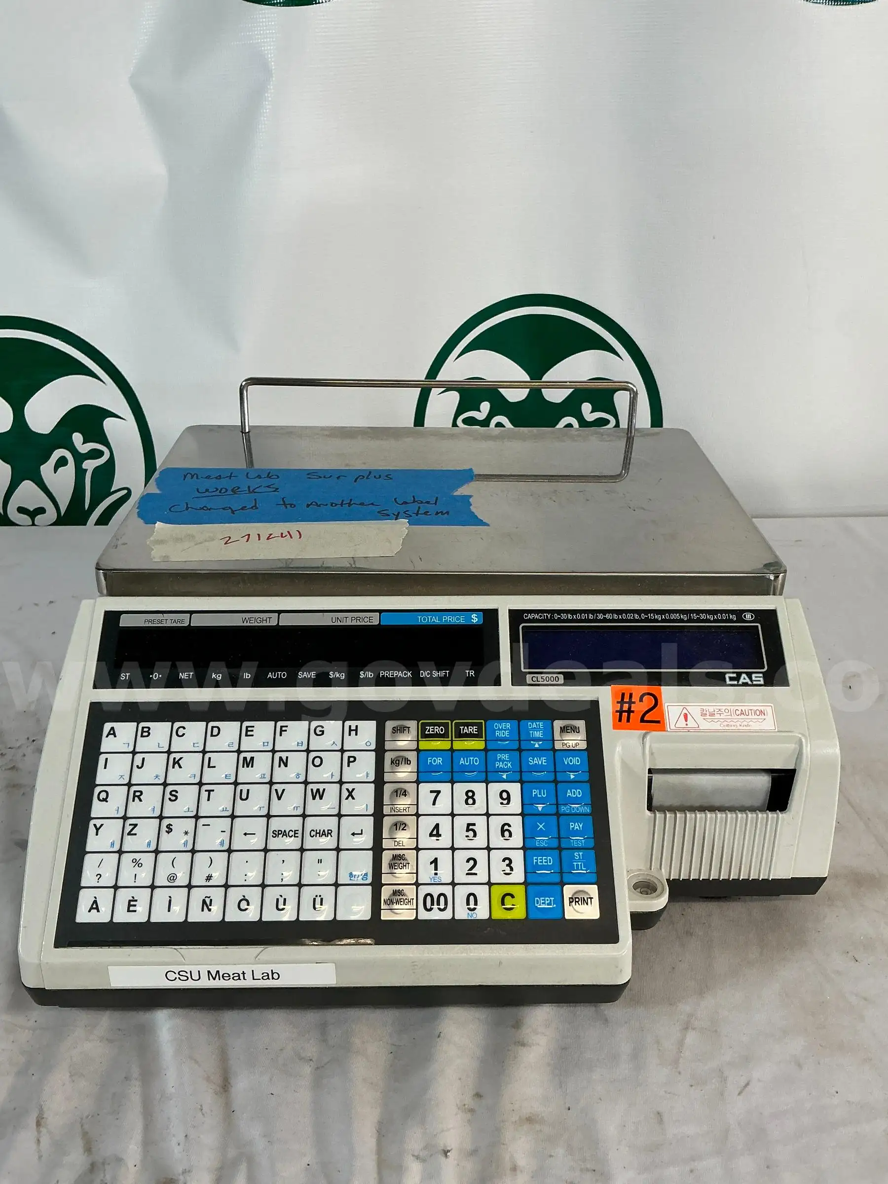CAS CL5000 Label Printing Scale (2)