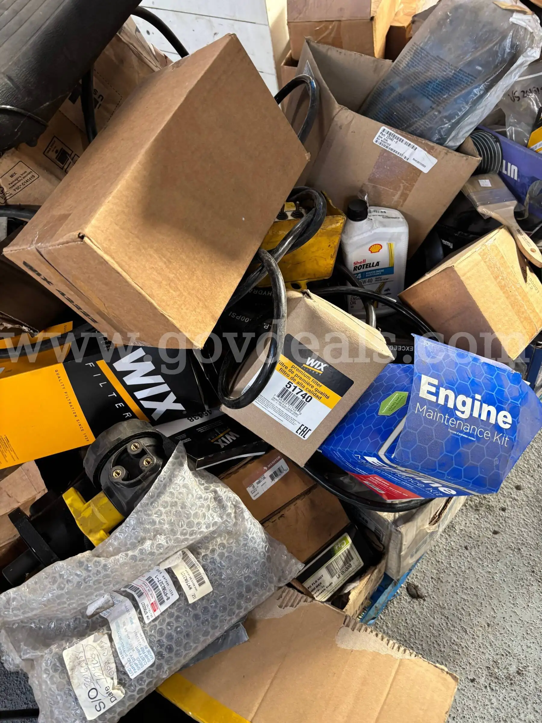 1-SKID OF NEW AND USED MISC PARTS